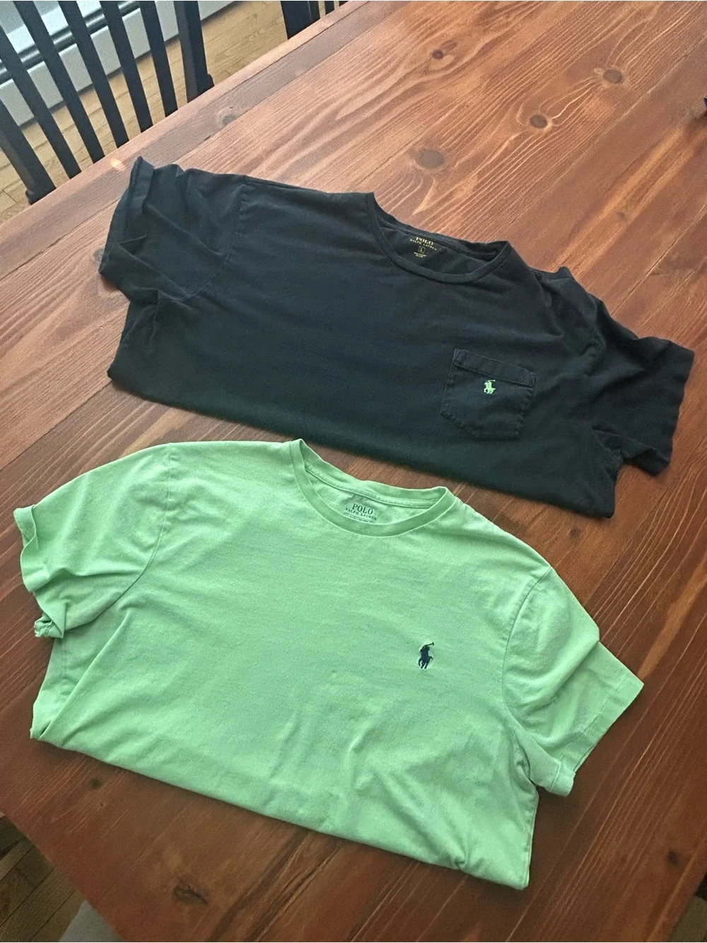 2 Polo by Ralph Lauren Mint Green Crewneck Tee & Black /Mint Green Pony Tee